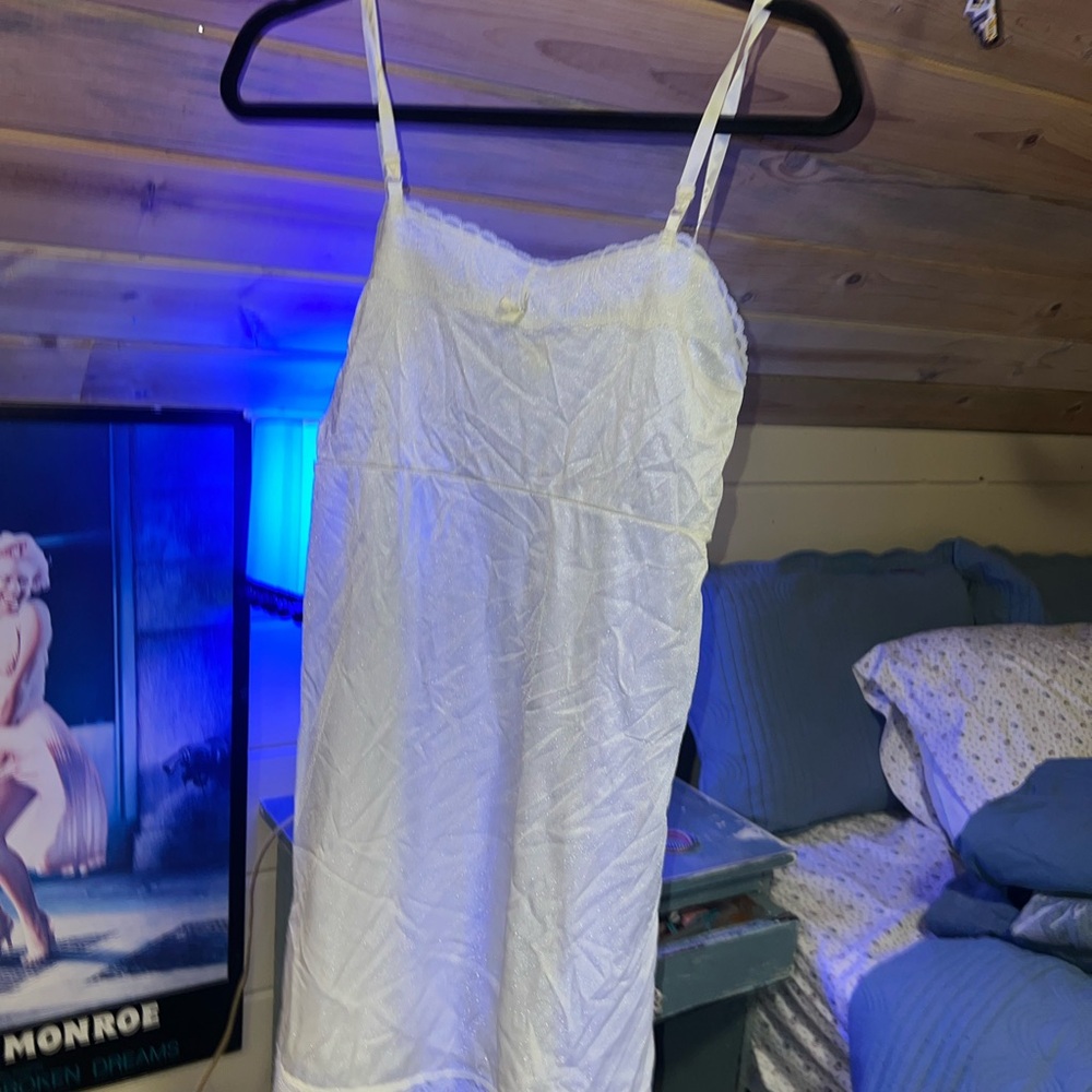 Lace nightgown slip